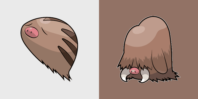 Cute Cursor Pack - Pokemon Swinub and Piloswine