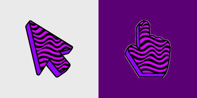 Cute Purple Cursor Pack