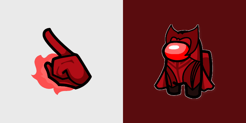 Among Us Custom Cursor Pack - Scarlet Witch