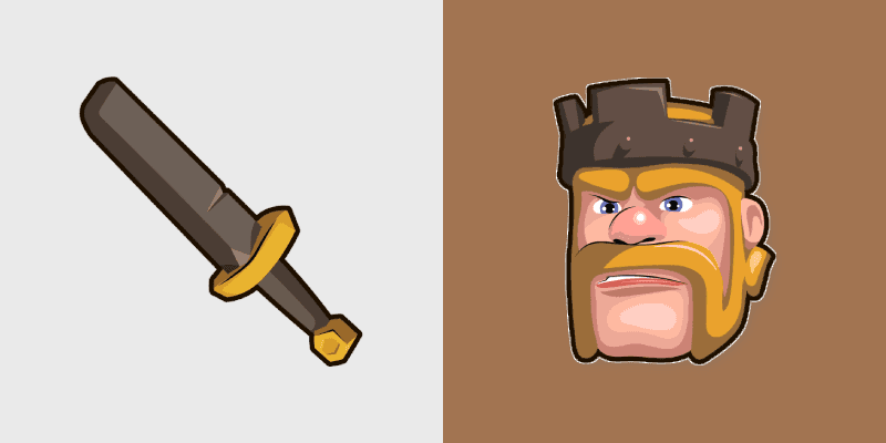 Custom Cursor Pack - Clash of Clans King Sword
