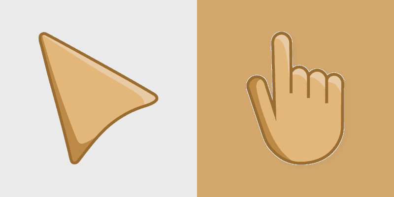 Custom Cute Cursor Pack - Sepia Inspiration