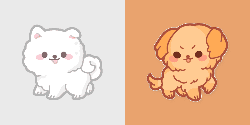 Cute Cursor Samoyed Puppies Pack