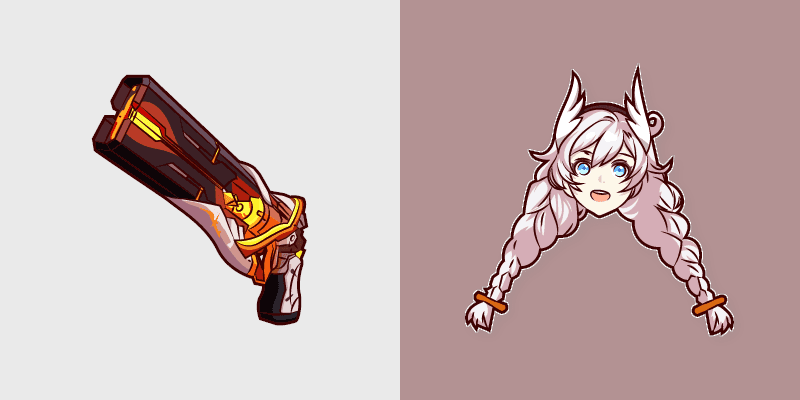 Custom Cursor Pack - Honkai Impact 3rd Kiana Kaslana