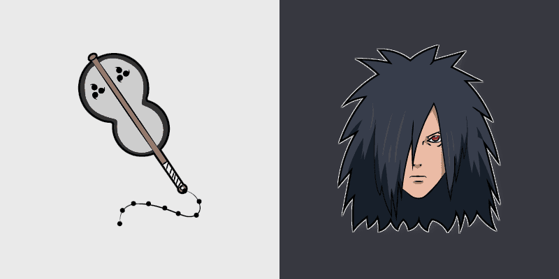 Naruto Custom Cursor Madara Uchiha & Gunbai Pack