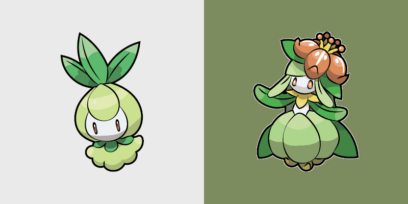 Petilil and Lilligant Cute Cursor Pack