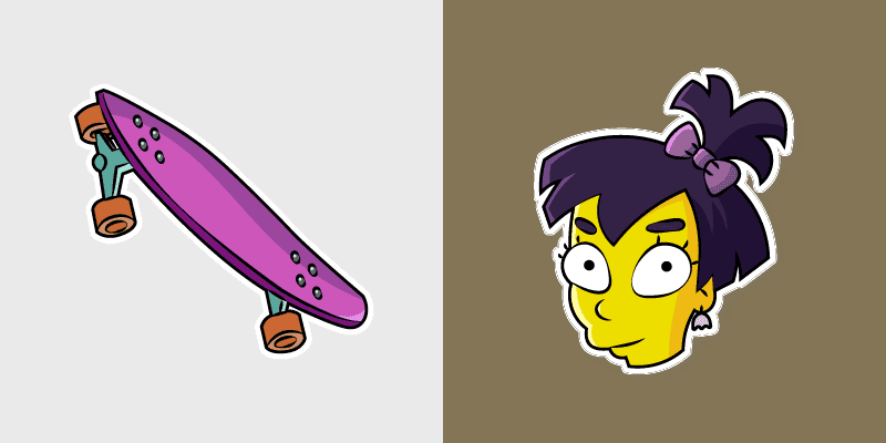Simpsons Nikki McKenna Cute Cursor Pack