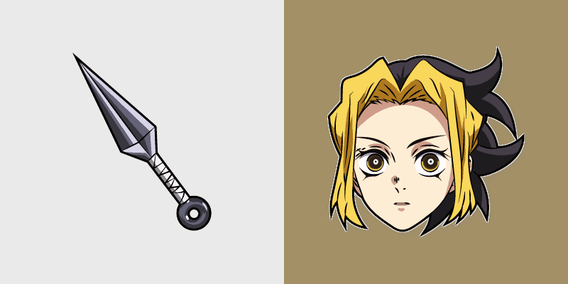 Custom Cursor Pack - Demon Slayer Makio & Kunai