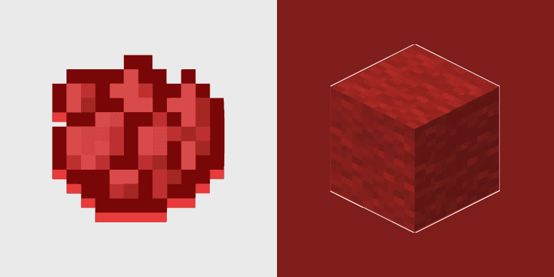 Cute Cursor Minecraft Red Dye & Wool