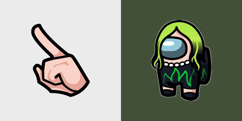Custom Cursor Billie Eilish Character