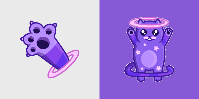 Space Cat Happy Custom Cursor Pack