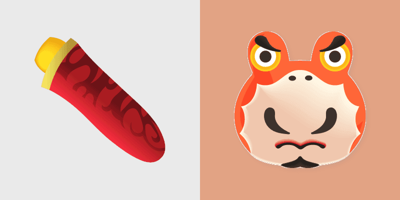 Custom Cursor Pack: Croque from Animal Crossing