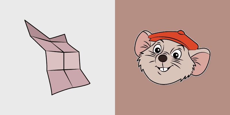 Cute Cursor - The Rescuers Bernard and Map