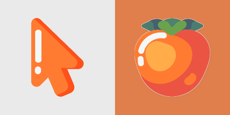 Cute Cursor Tropical Delight