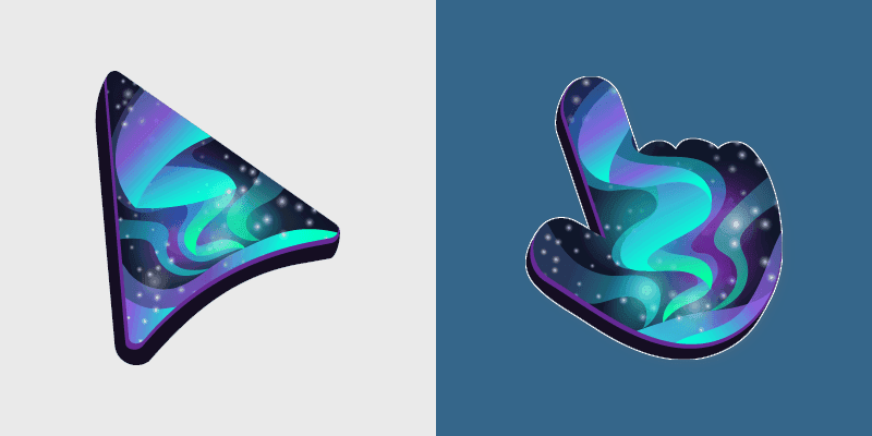 Northern Aurora Cute Cursor Pack
