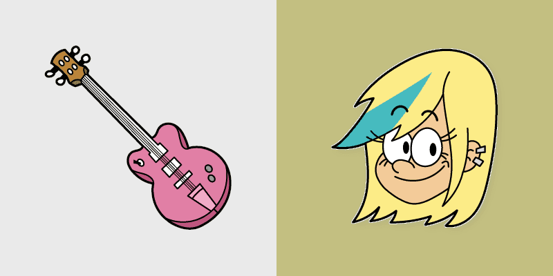 Custom Cursor Pack - The Loud House Sam Sharp & Guitar