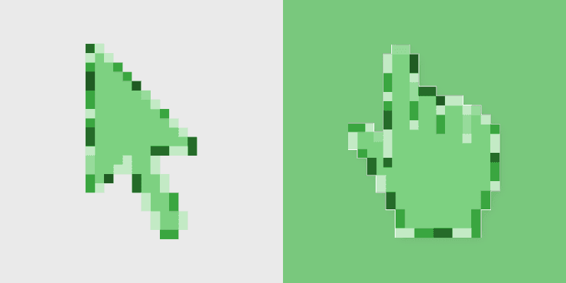 Emerald Cute Cursor Pack