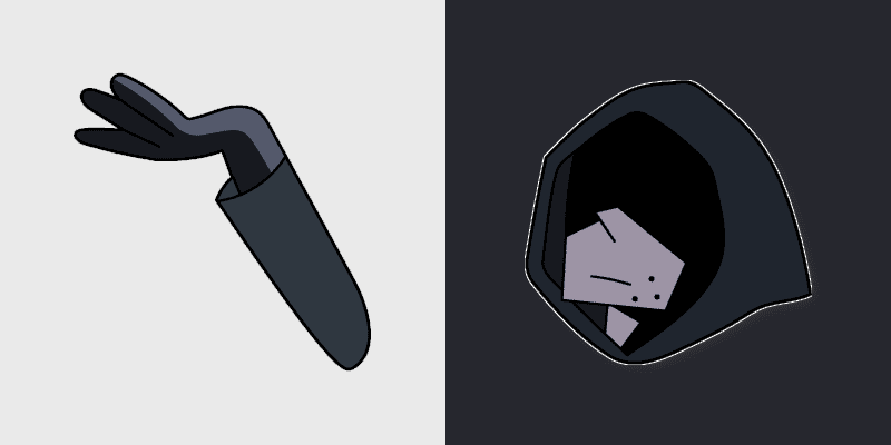 Cute Cursor Pack - OK K.O.! Let's Be Heroes Shadowy Figure