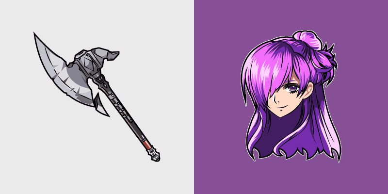 Custom Cute Cursor - Fire Emblem Shez War-Axe Pack