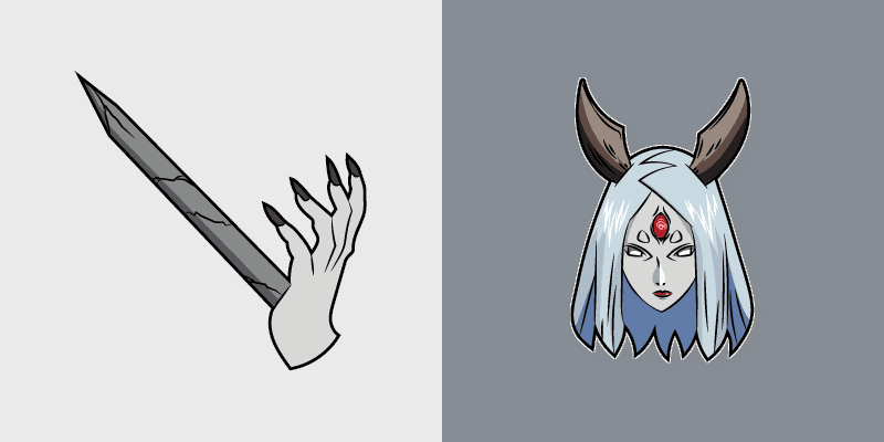 Kaguya Otsutsuki Cute Cursor Pack