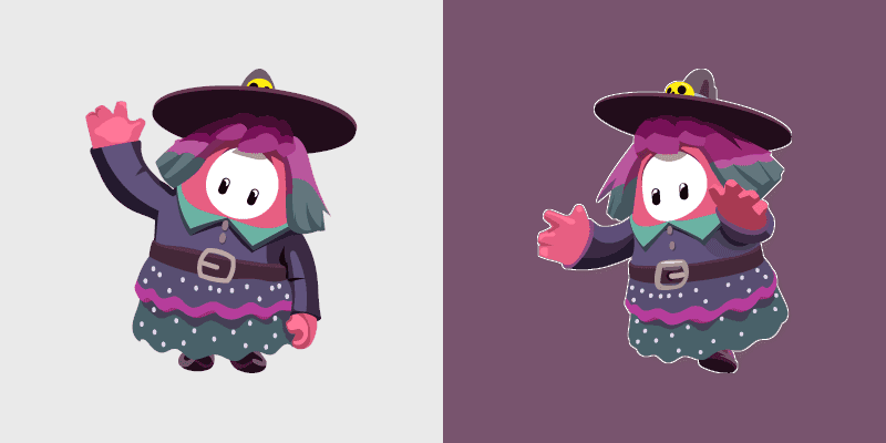 Custom Cursor Pack - Fall Guys Witch Magic