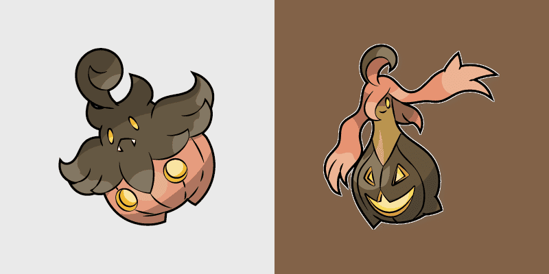 Pumpkaboo & Gourgeist: Cute Cursor Pack