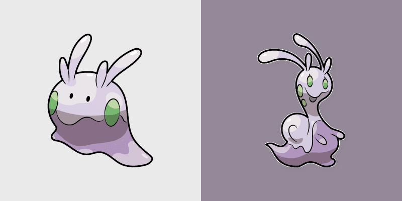 Cute Pokemon Goomy & Sliggoo Custom Cursor Pack
