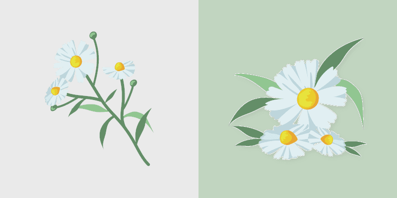 Custom Cursor Daisies