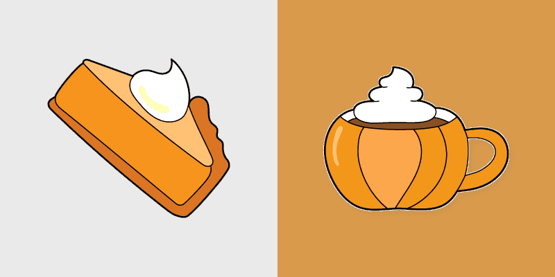 Cocoa Curls - Pumpkin Pie & Hot Chocolate Custom Cursor Pack