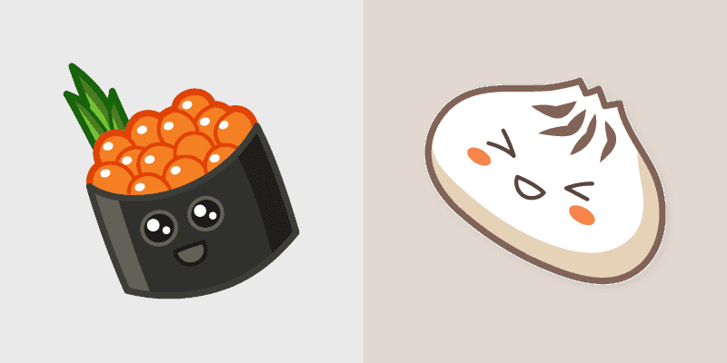 Cute Cursor Pack: Gunkan Maki and Baozi