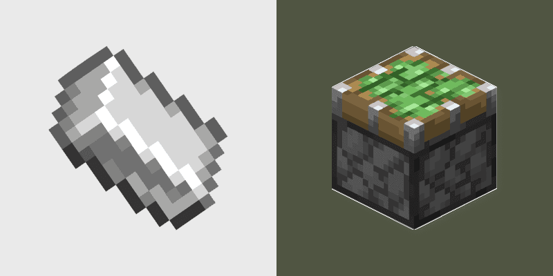 Custom Cursor Pack - Minecraft Iron & Pistons