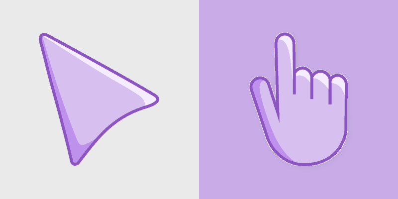 Cute Cursor Pack - Thistle Purple