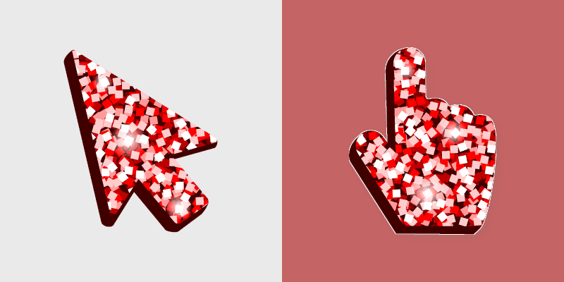 Red Confetti Cursor Pack
