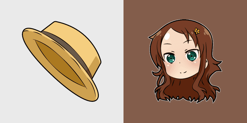 Custom Cursor Pack: Dragon Maid Riko Saikawa & Hat