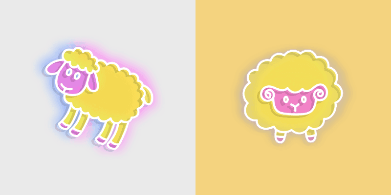 Neon Cute Cursor Pack