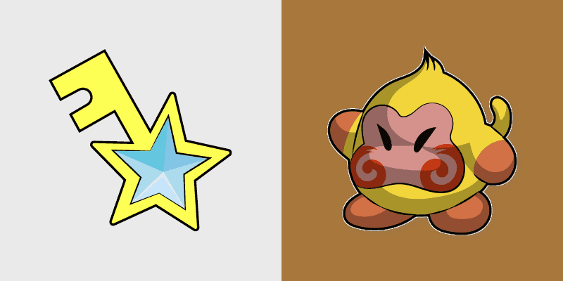 Cute Kirby Key Dee Cursor Pack