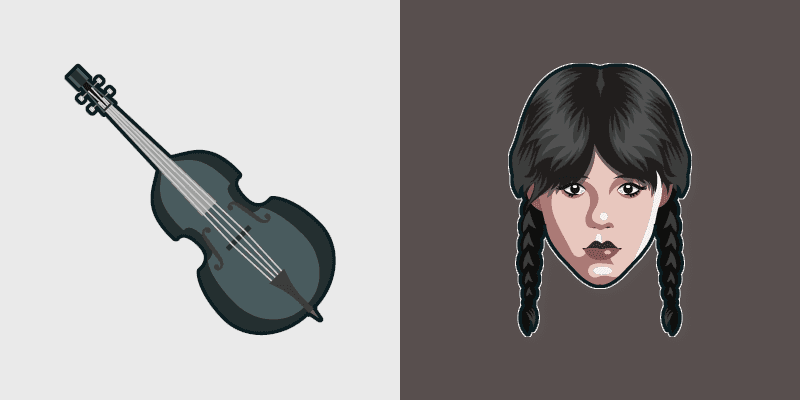 Wednesday Addams Custom Cursor Pack