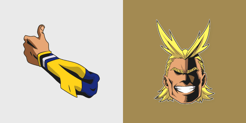 Custom Cursor Pack - My Hero Academia All Might