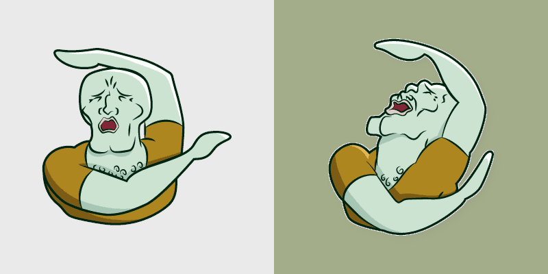 Cute Cursor Pack - Squidward Falling