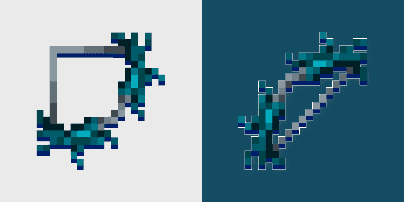 Minecraft Guardian Bow Cursor Pack