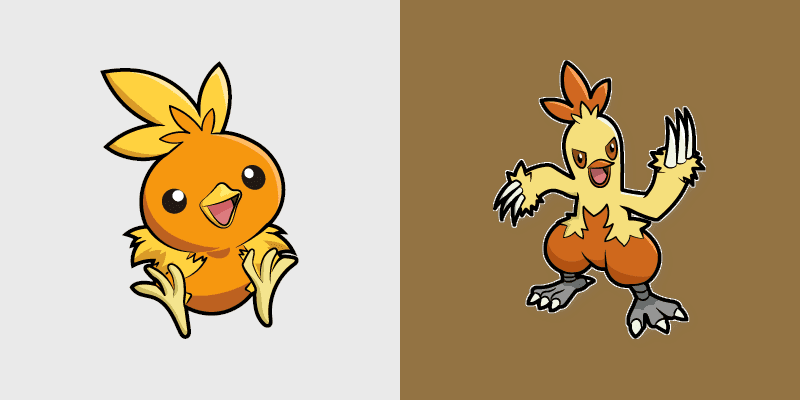 Custom Cursor Pack - Pokemon Torchic & Combusken