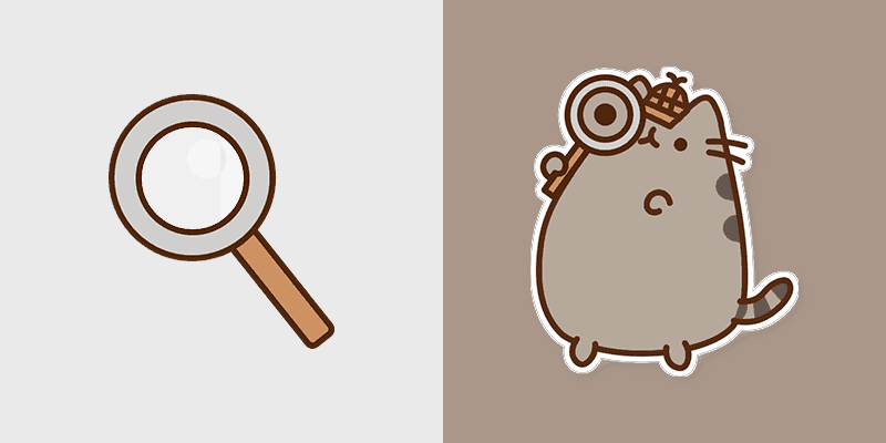 Cute Cursor Pack: Detective Pusheen