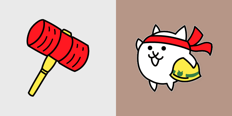 Battle Cats Mallet Cat Custom Cursor Pack