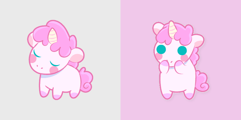 Custom Cute Cursor Pack - Magical Unicorns Adventure