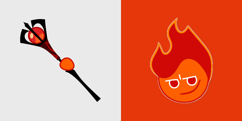 Fire Spirit Cookie Cursor Pack