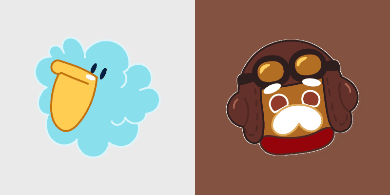 Custom Cursor Collection - Pilot Cookie & Cloud Pelican