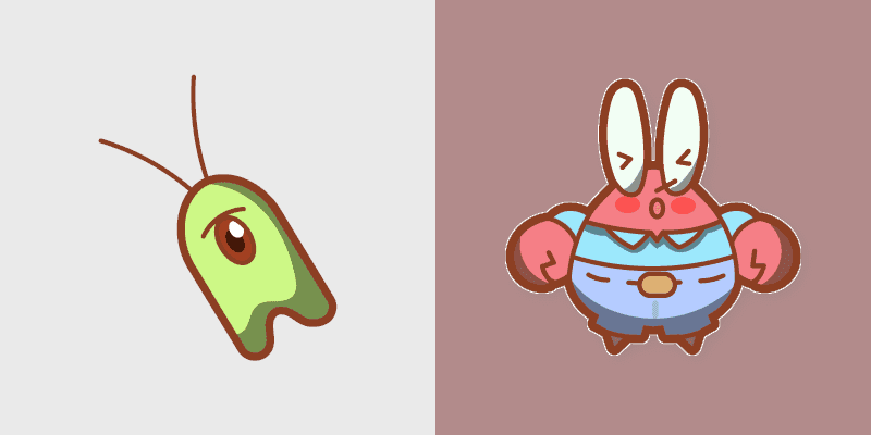 Cute Cursor Pack - Plankton & Krabs