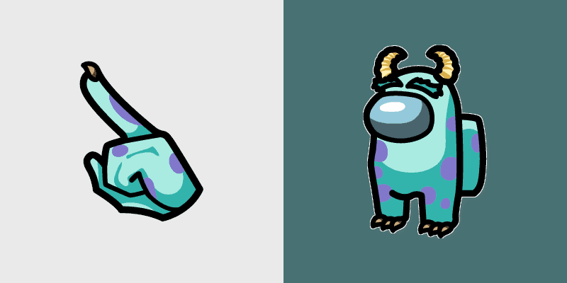 Custom Monsters Inc Mouse Cursor Pack