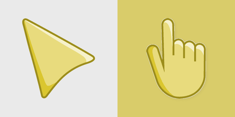 Warm Yellow Cursor Pack