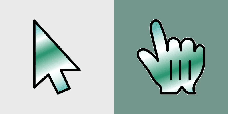 Charming Cursor Pack - Pine in Snow Gradient