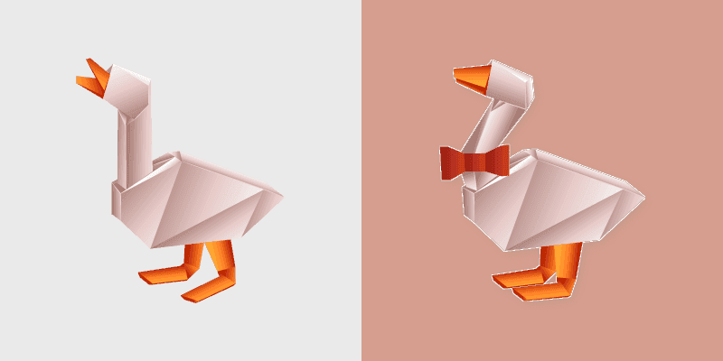 Custom Cursor Pack - Origami Goose